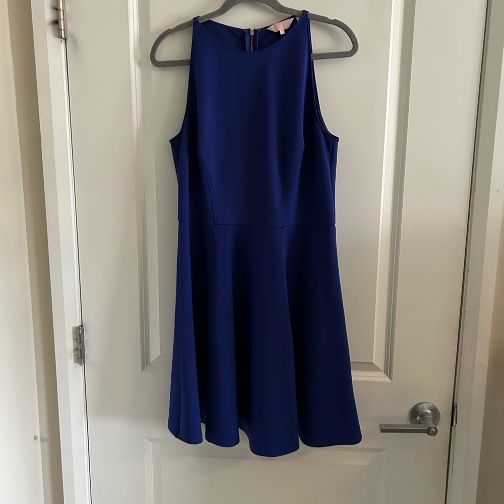 Ted Baker Cobalt Blue Sleeveless Mini Dress